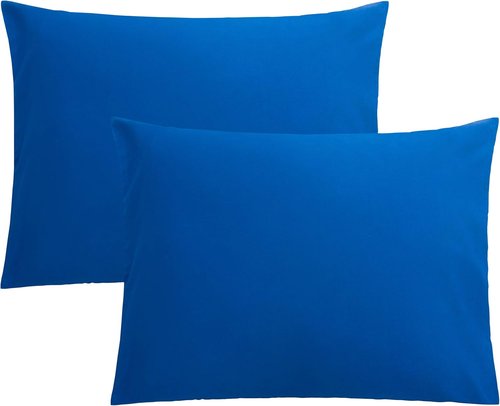 FLXXIE Pillow Cases - Soft Microfiber Standard Size Pillow Covers | 2-Piece Set, 20x26, Royal Blue