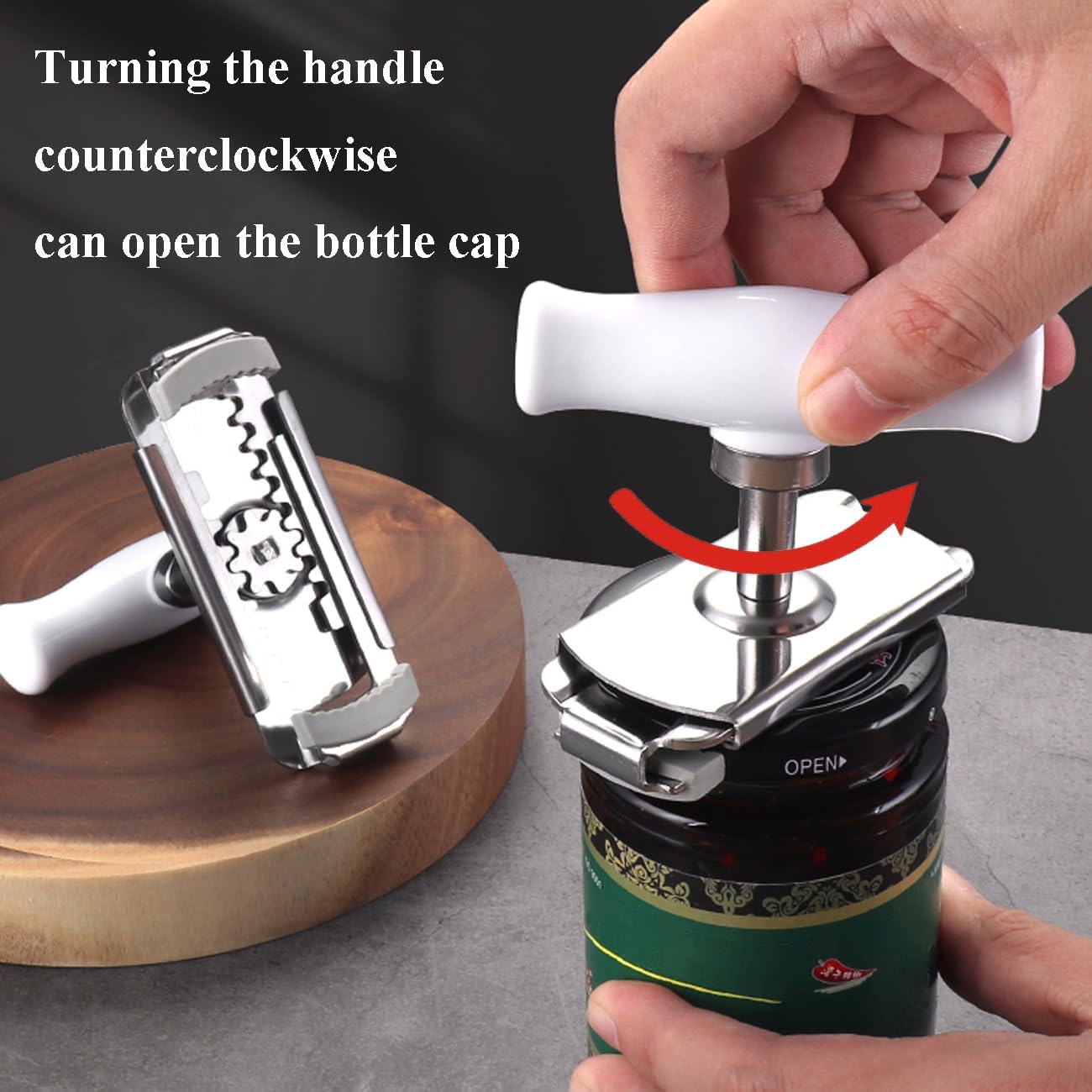 Skiennix Jar Opener for Seniors - Easy Twist Adjustable Lid Gripper | Perfect for Arthritis & Weak Hands