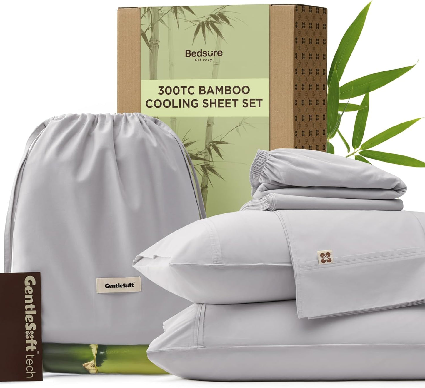 Skiennix Cooling Sheets - Free Rayon Blend Sheets Included | Soft, Breathable Comfort