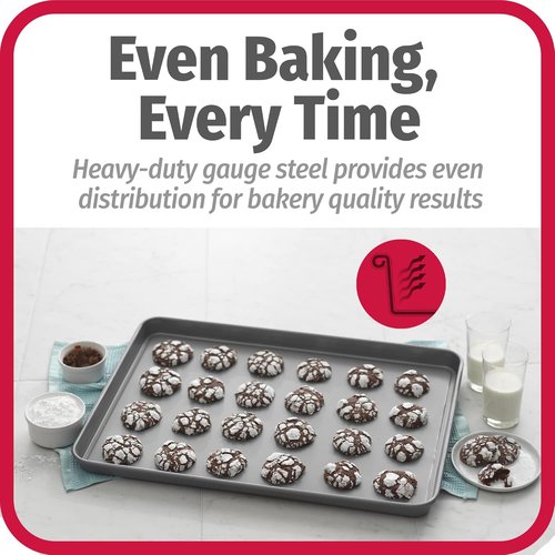 GoodCook Everyday Nonstick Carbon Steel Baking Sheet Set - Extra-Large 15” x 21” Cookie Sheets, 2 Pack