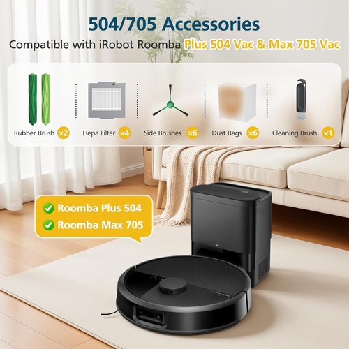 iRobot 19-Pack Replacement Parts Kit | Includes Roller Brushes, Dust Bags & Filters for Roomba 504/705