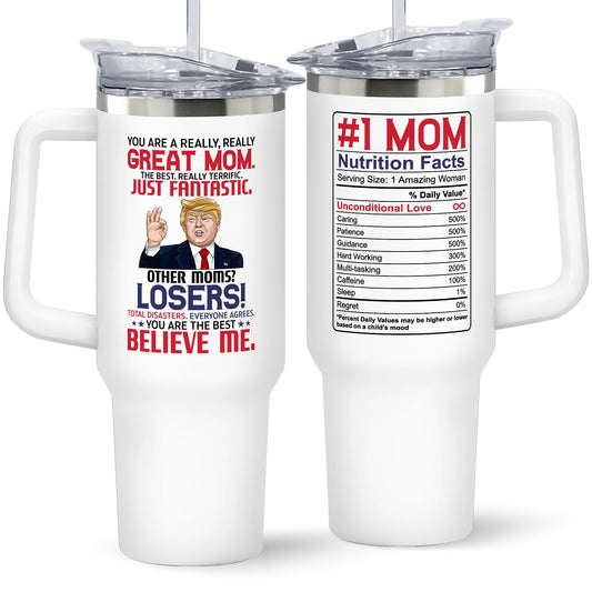Gifts for Mom from Daughter Son - Mom Birthday Gifts, Birthday Gifts for Mom, Mother Birthday Gifts - Mom Gifts for Christmas, Christmas Gifts for Mom - New Mom Gifts for Women - 40 Oz Mom Tumbler