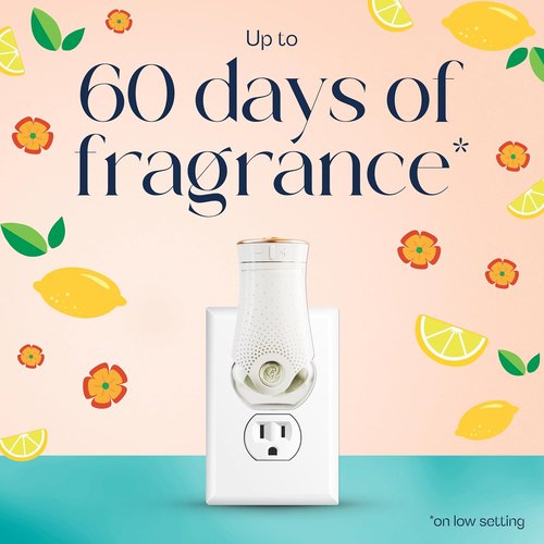 Glade PlugIns Refills Air Freshener - Lemon Zest & Poppy Scented Oils | 1.34 Fl Oz, 2 Count