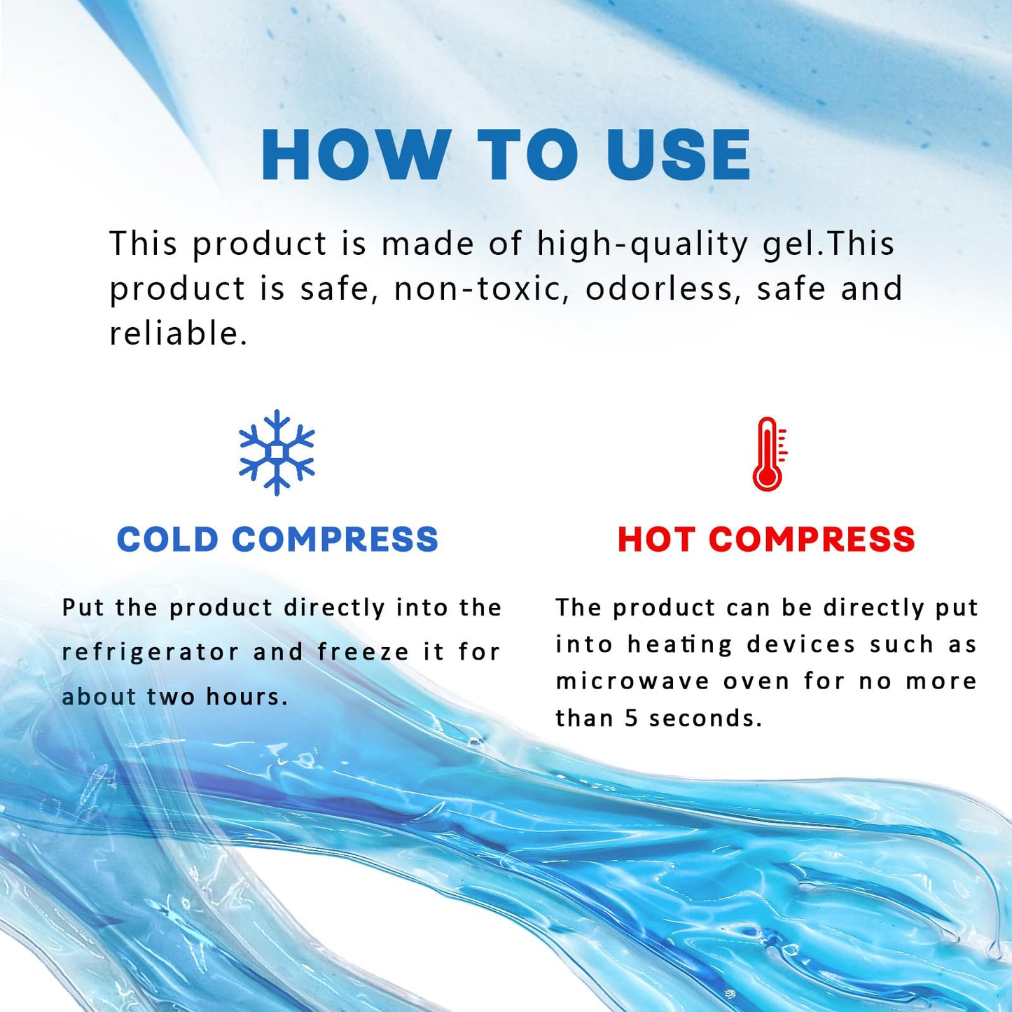 Postpartum Cold Pack, Perineal Cooling Pad Pregnancy & Hemorrhoid Pain Relief, Postpartum Ice Pack Pads (blue)