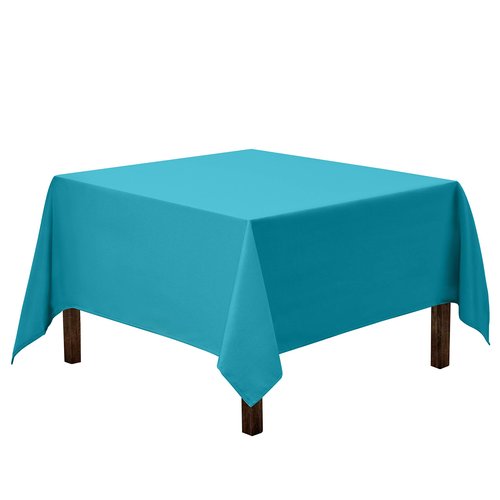 Gee Di Moda Square Tablecloth - 52 x 52 Inch Caribbean Table Cloth for Small Square or Round Tables - Heavy Duty Washable Fabric - for Buffet Table, Holiday Party, Dinner, Wedding & Baby Shower