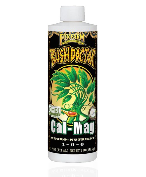 FoxFarm Bush Doctor Cal Mag for Plants - OMRI Listed Organic Fertilizer - 1-Pint, 3% Calcium, 0.9% Magnesium