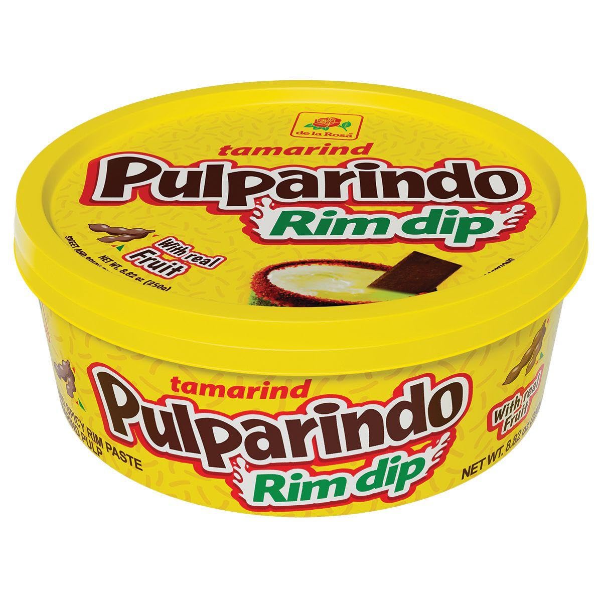 Pulparindo Rim Dip – Original or Mango Tamarind Candy Paste for Drinks, Fruit & More (8 oz)