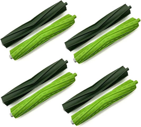 Tivcroxs Replacement Parts - Multi-Surface Rubber Brush Roller for iRobot Roomba i3, i7, j7 & More - 4 Sets