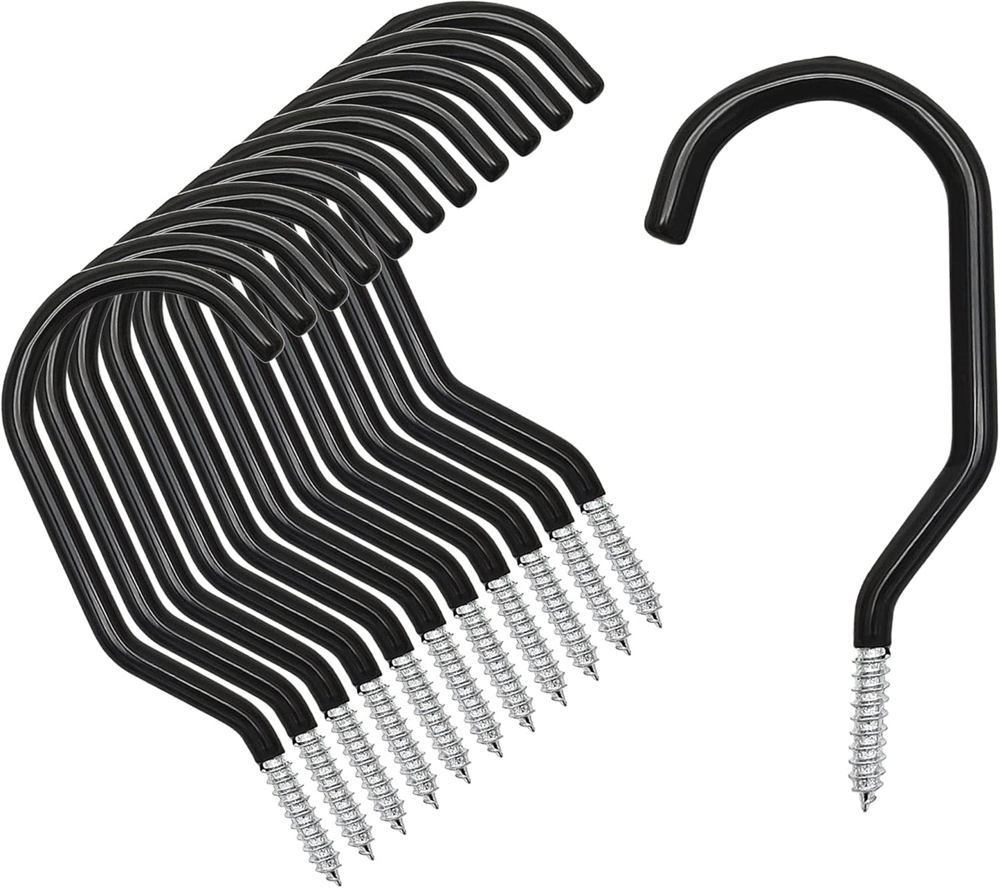 Skiennix 12PCS Heavy Duty Bike Storage Hooks - Wall Mounted Bicycle Hooks for Garage & Ceiling