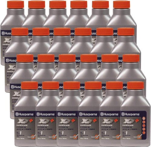 Husqvarna 2-Cycle Oil | Genuine OEM XP 1 Gallon Mix | 24 Pack of 2.6oz Bottles