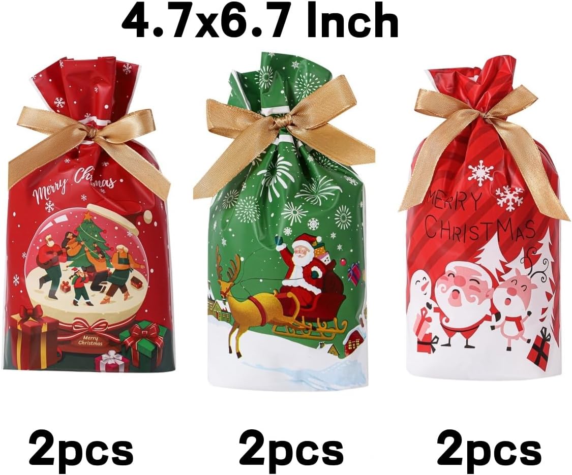 LYSXP Christmas Advent Calendar - 2025 Countdown Fabric Wall Hanging with 24 Pockets | 13x23.5 Inch & 15 Candy Bags