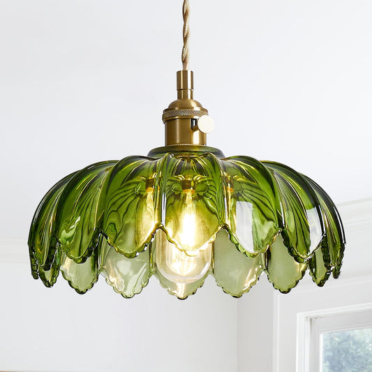 Glass Pendant Light Vintage Light Fixtures, Vintage Pendant Lights, Modern Chandelier Pendant, Adjustable Hanging Light for Bedroom Living Room Kitchen Island, Bedroom Hotel Dining Room