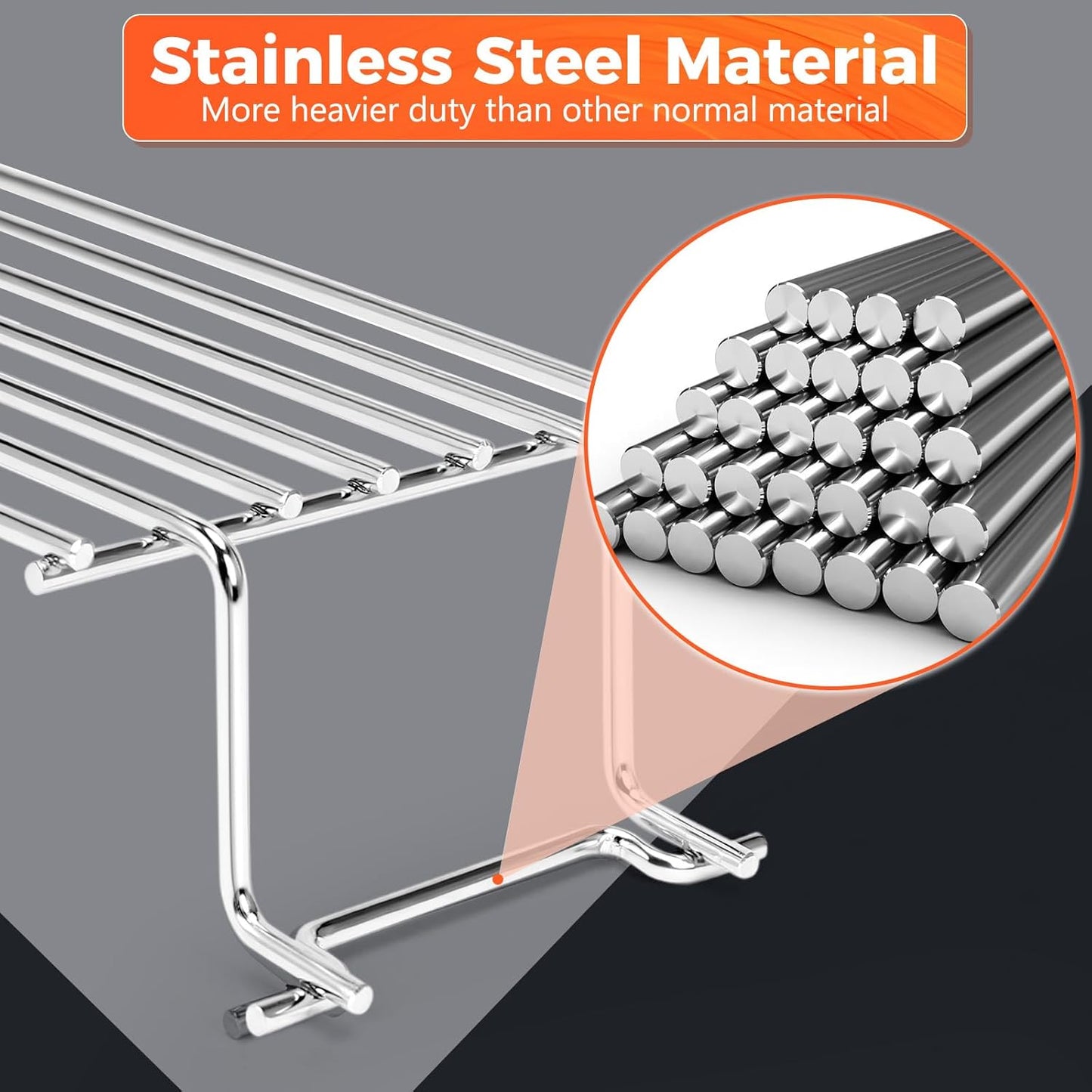 QuliMetal Stainless Steel Warming Rack - Compatible with Weber Spirit 200 & II Series | Replaces Weber 67026
