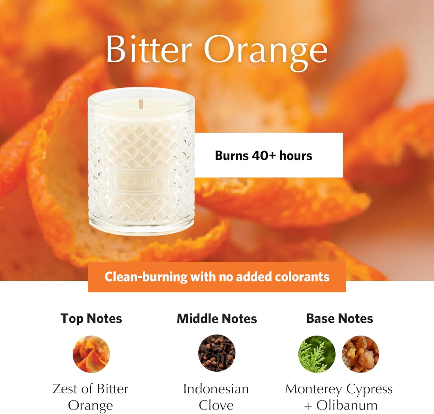 AGRARIA Scented Candles, 7 Oz, Long-Lasting Scented Candles for Home, Elegant Home Fragrance Gifts for Men and Women