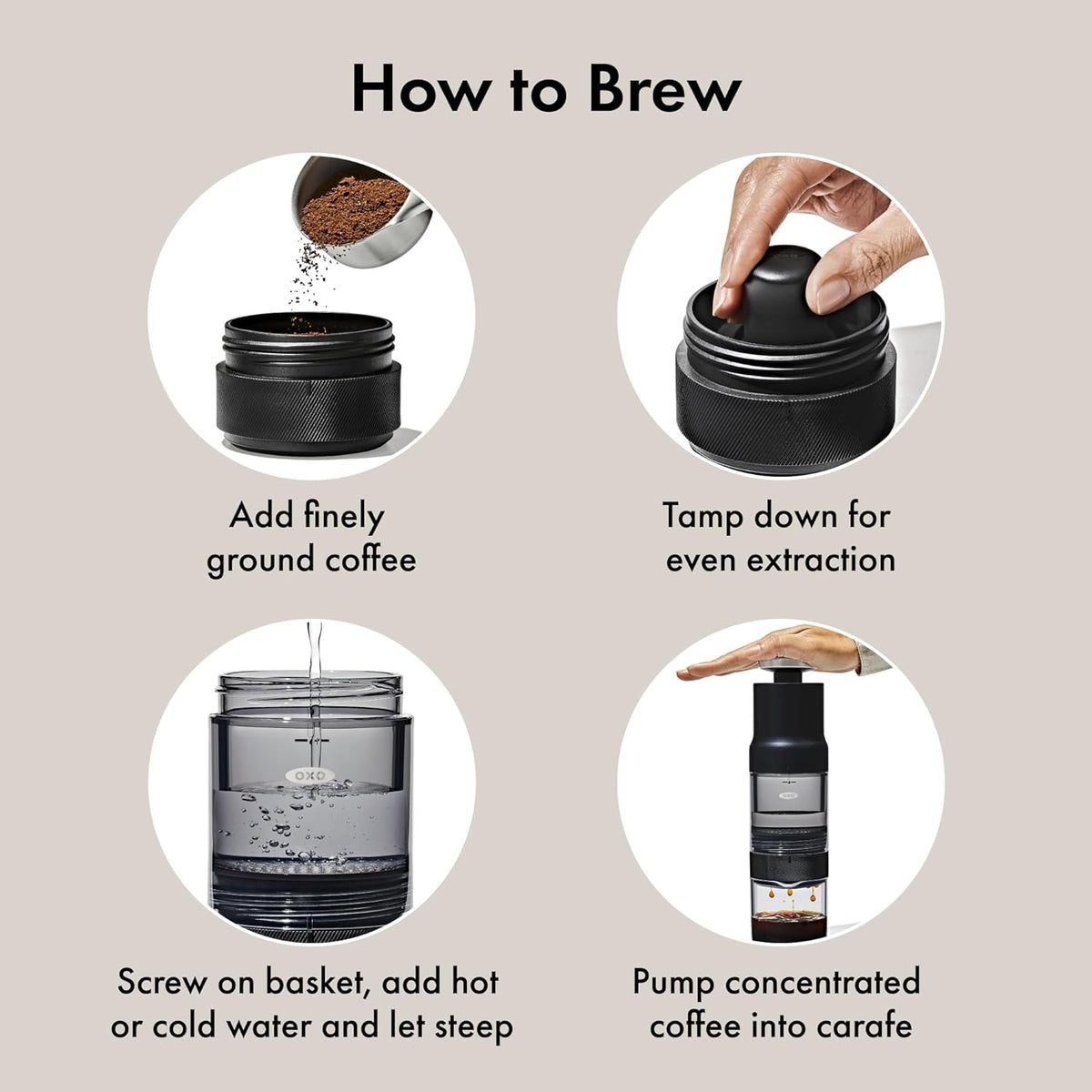 OXO Brew Rapid Brewer - Fast Coffee Maker for Perfect Brews | Compact Design for Home Use
