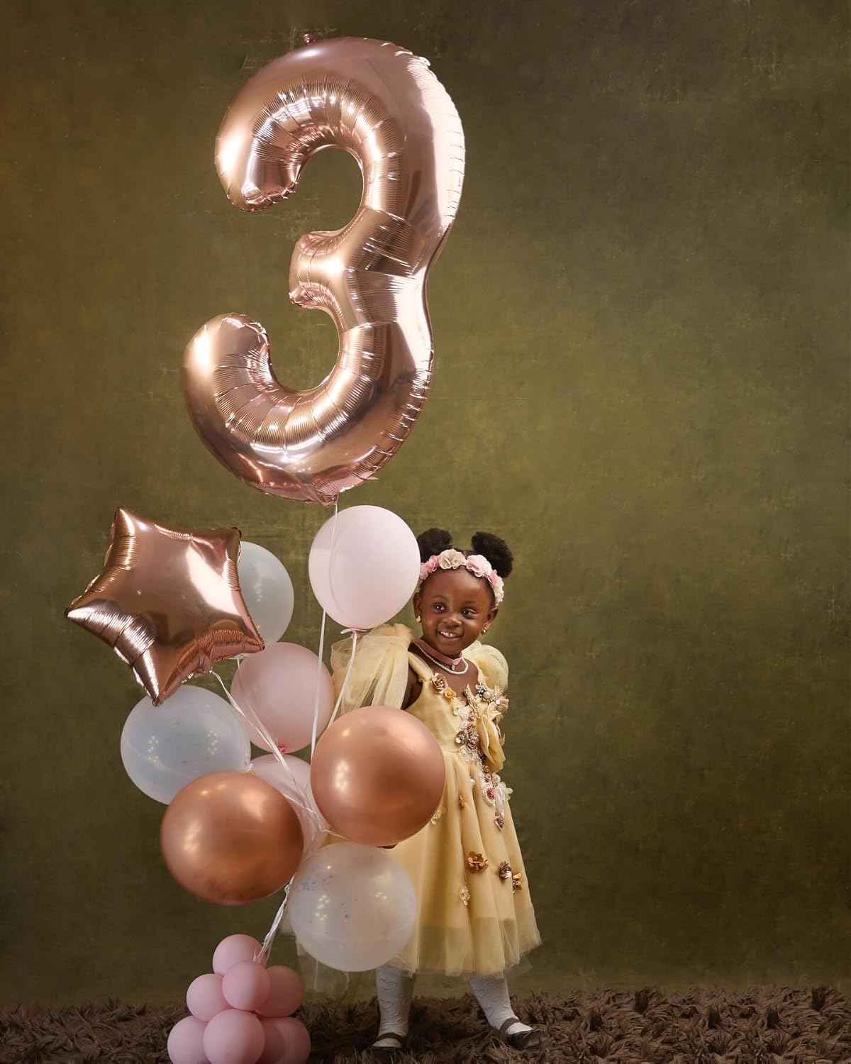 Rose Gold Number 13 Balloon - 40 Inch 13th Birthday Decoration for Girls & Boys