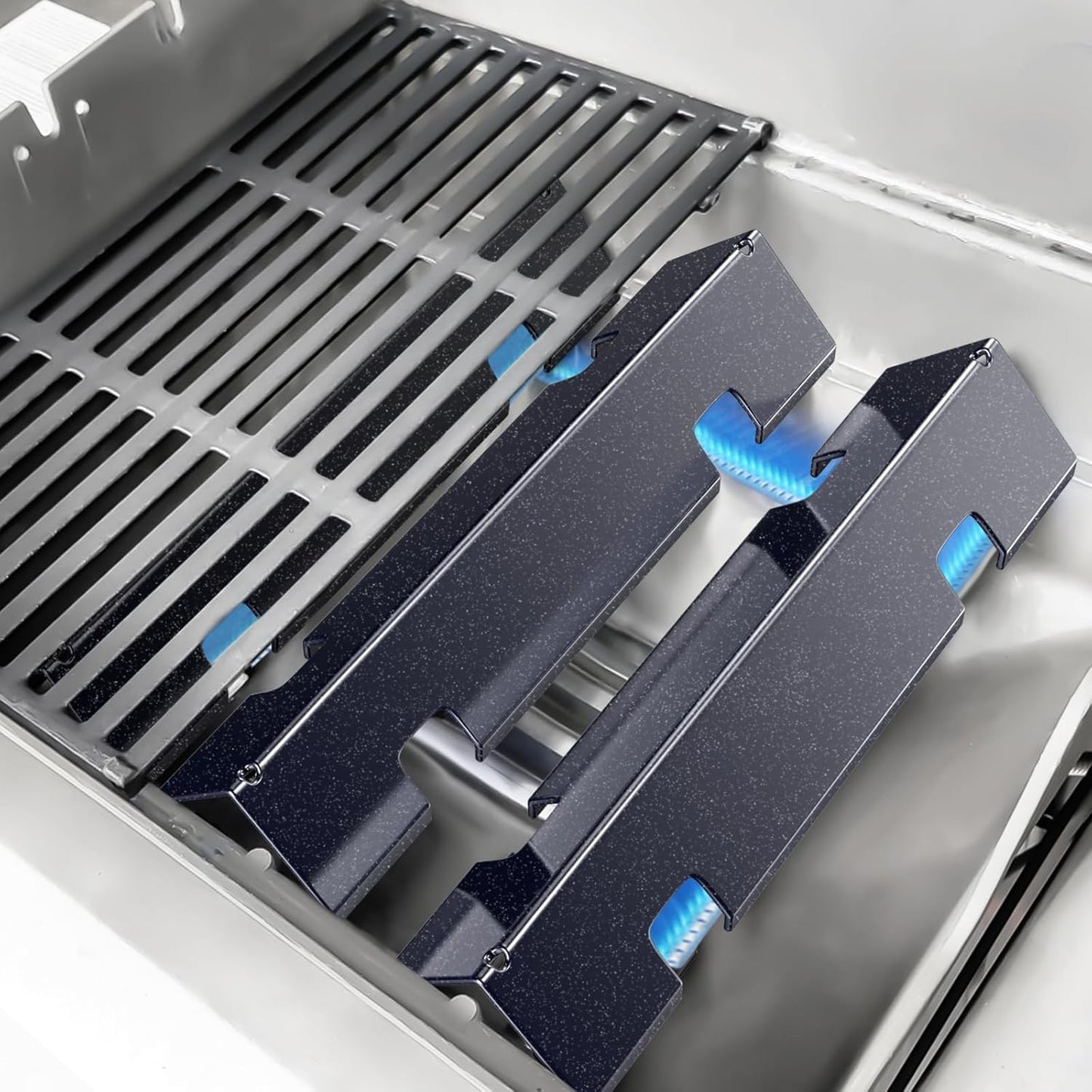 Weber Spirit 2 Grill Parts - 15.3" Flavorizer Bars & 16GA Porcelain Enameled Heat Plates | Perfect Fit for GS4 Spirit II Series