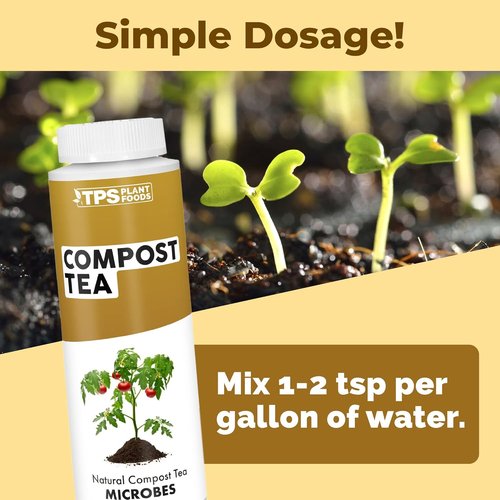 Compost Tea - Liquid Microbial Supplement for Enhanced Nutrient Uptake & Stronger Plants | 8 oz
