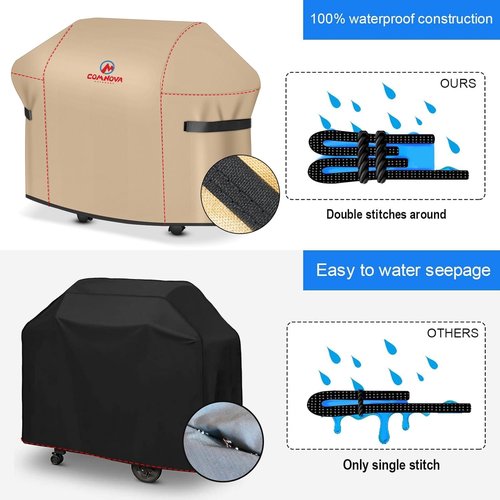 Comnova Grill Cover - 48 Inch Heavy-Duty Waterproof BBQ Cover for Weber Spirit II 200 Series