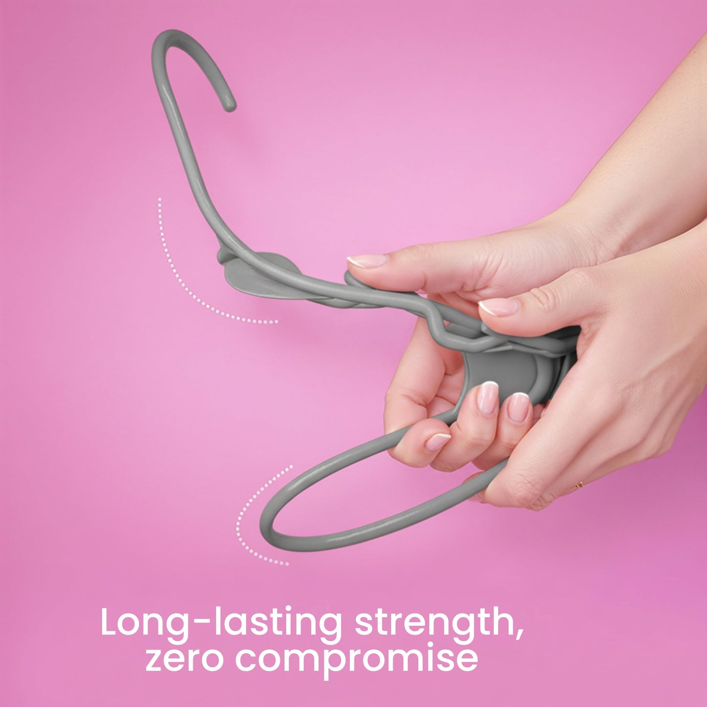 Utopia Home Plastic Hangers 50 Pack - Perfect Space Saving Clothes Hanger - Durable and Strong - Perfect Closet Organizers with Shoulder Grooves (Grey)