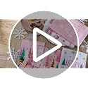 Oudain 6-Pack Pink Christmas Kitchen Towels – 21x14in Microfiber Gift Set, Pastel Pink Winter Decor