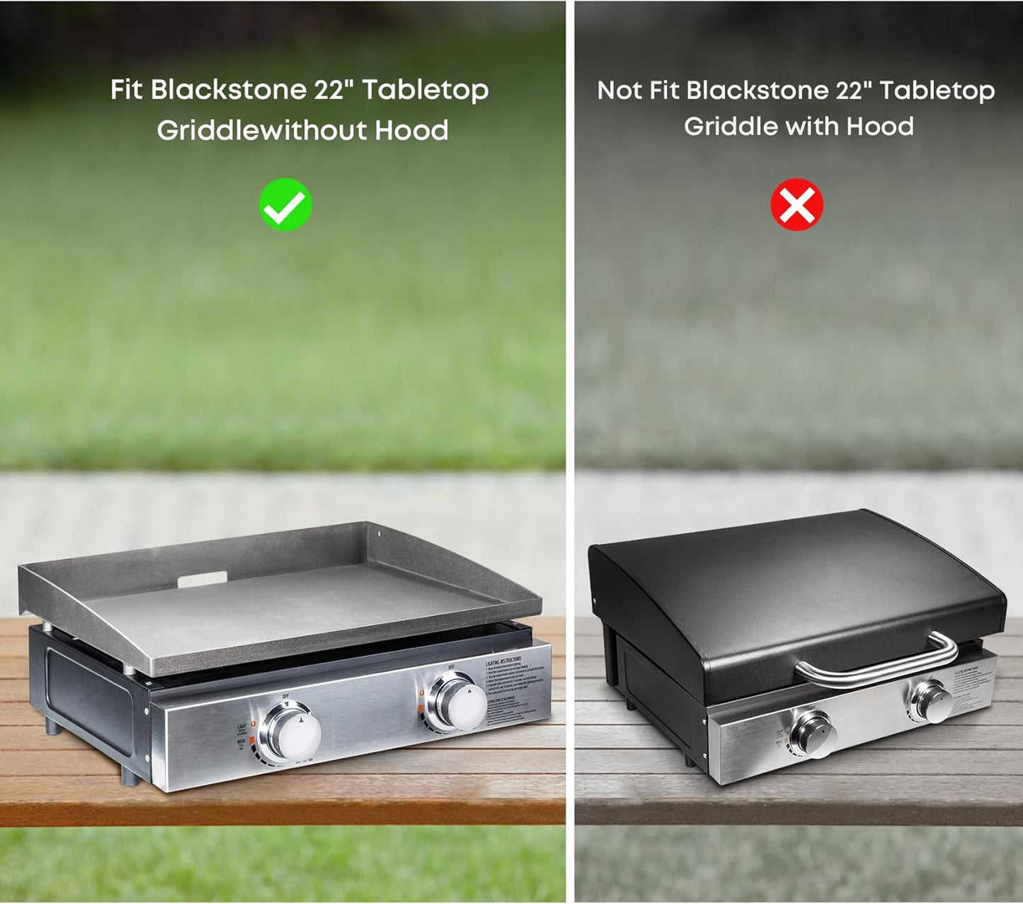 Stanbroil Griddle Cover - Durable 600D Polyester for Blackstone 22”/17” Table Top Griddle