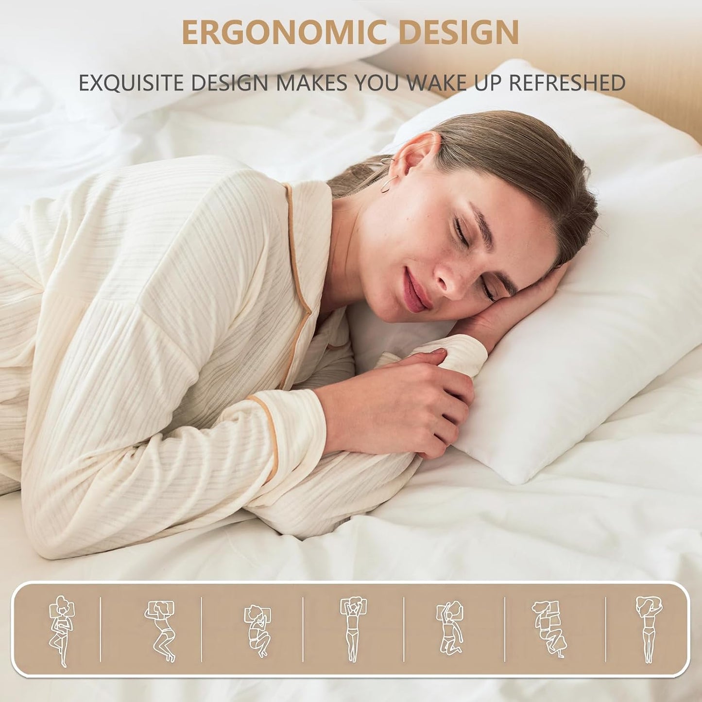 Obruosci Luxury Pillow Inserts - Hypoallergenic Ultra Soft Couch Cushion Fillers | Pack of 4, 18 x 18 Inches