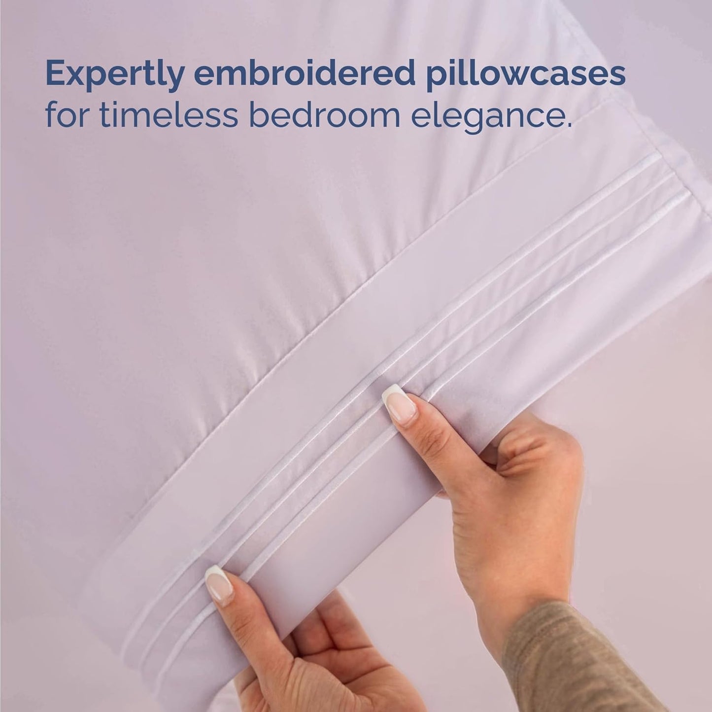 Skiennix Twin Size Sheet Set - Comfy Cooling Bed Sheets for All Ages - Deep Pockets, Soft & Wrinkle-Free - Light Lavender