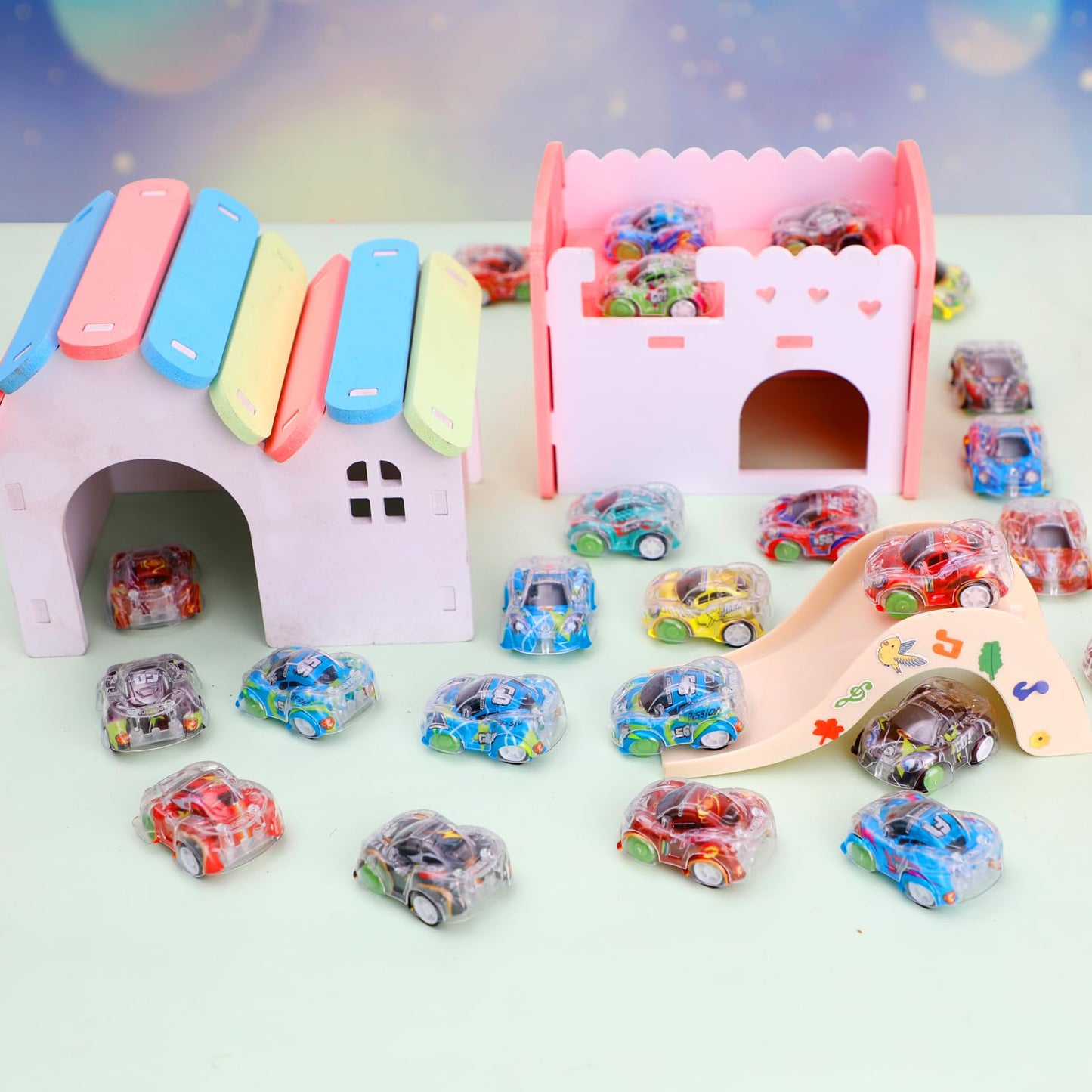 Worgree 50 Pcs Mini Pull Back Cars, Small Race Car Toys Bulk Party Favors for Kids 4-8 8-12 Treasure Box Toys for Classroom Prizes Pinata Goodie Bags Stuffers Birthday Gifts for Boys Girls Toddlers