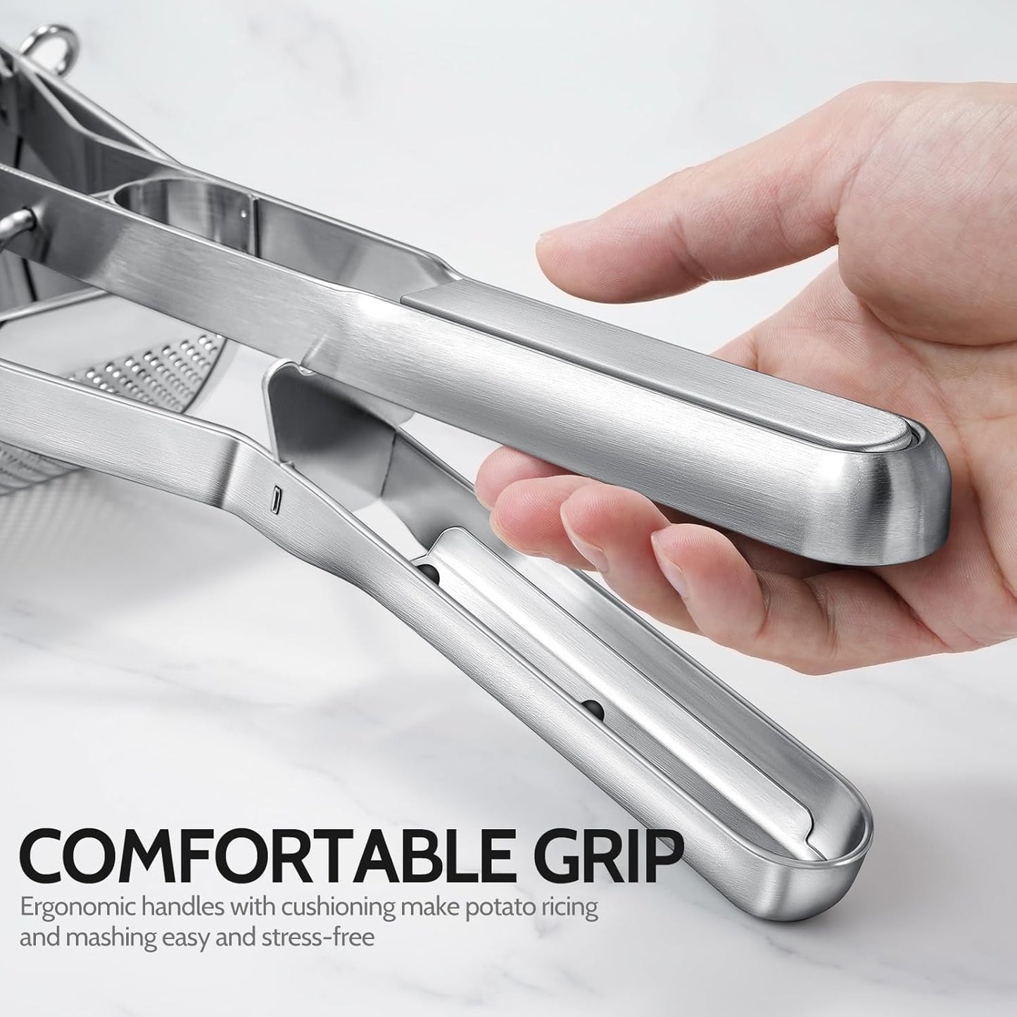 Sopito Stainless Steel Potato Ricer - Perfect Masher for Home & Commercial Use | Pack of 2