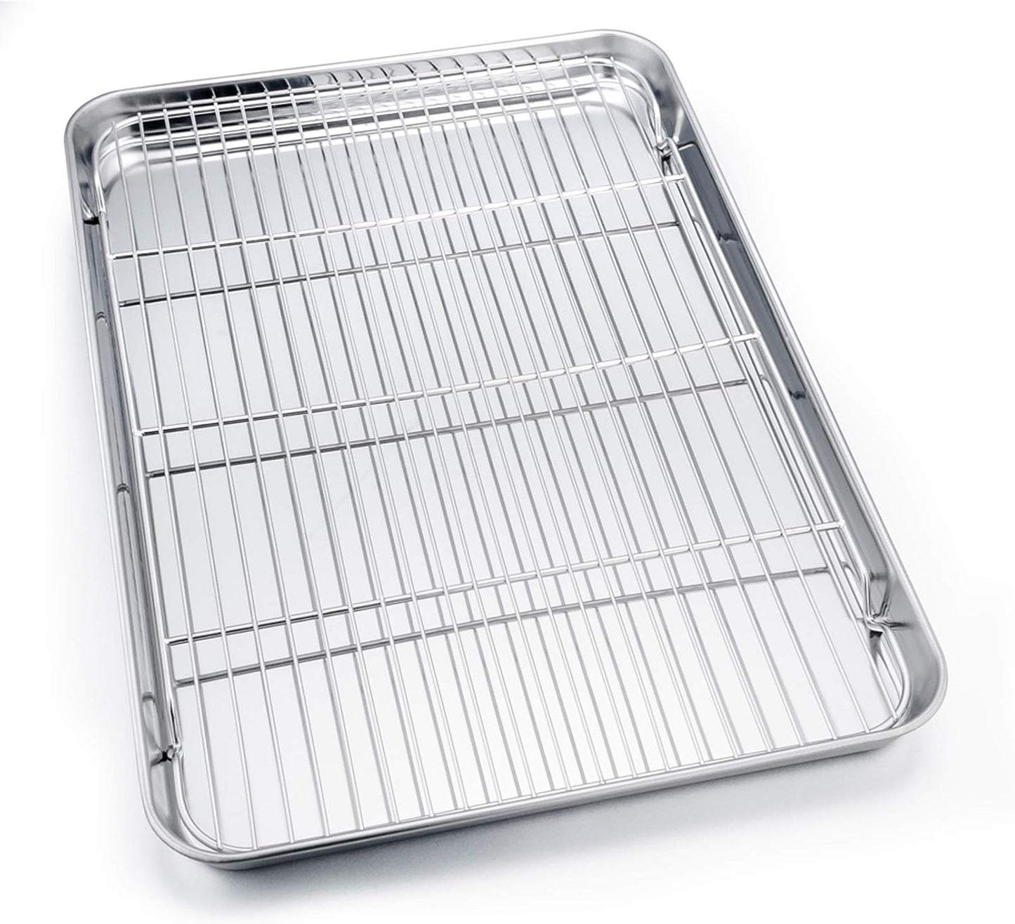 P&P CHEF Stainless Steel Baking Sheet Set - 19.6 Inch Cookie Sheets with Racks | Oven & Dishwasher Safe
