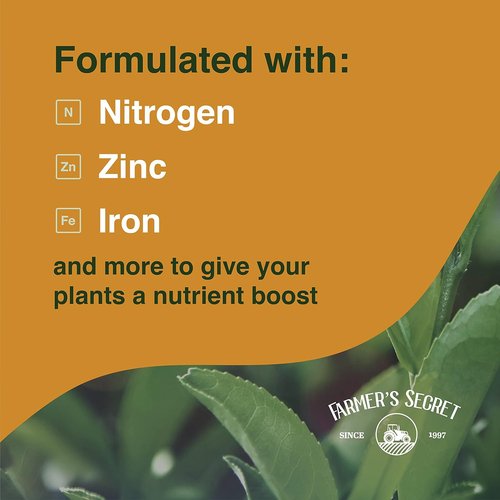 Farmer’s Secret - Indoor & Outdoor Plant Booster - Promotes Sustainable Growth - 8 Ounces