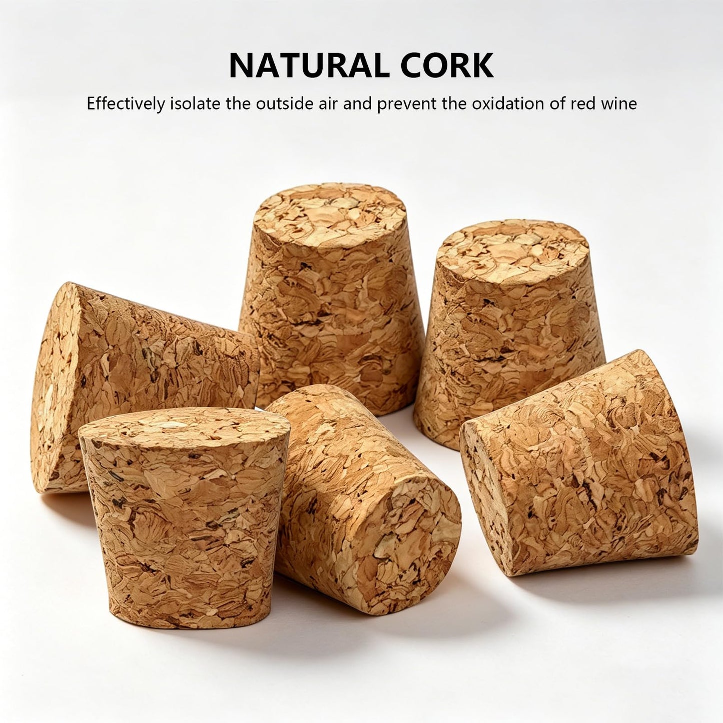12Pcs Tapered Cork Plugs, 0.86 x 0.66 x 0.79 Inch Wooden Wine Bottle Cork, Stoppers Replacement Corks for Wine Bottles, DIY Crafts 2.2 x1.7 x2cm (12)