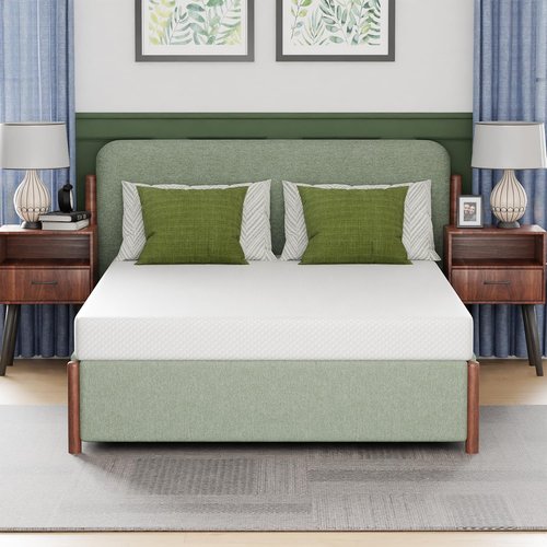 FDW 6-Inch Gel Memory Foam Mattress - Medium Firm | CertiPUR-US Certified | Pressure Relief & Cooling | White Bed in a Box