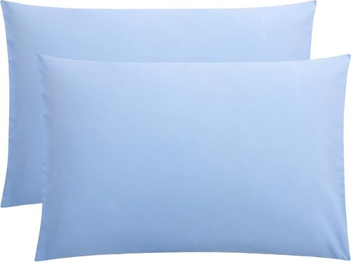 FLXXIE Pillow Cases - Soft Microfiber Queen Pillow Covers | Wrinkle Resistant, 2-Piece Set, 20x30, Sky Blue