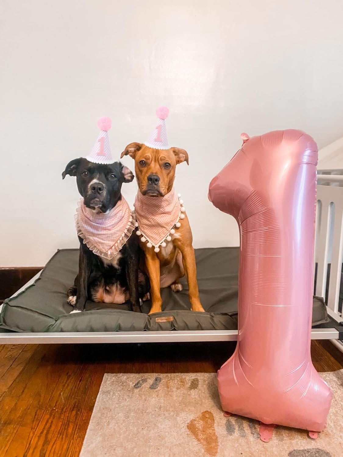 Number Balloons - 40 Inch Pink 1st Birthday Balloons for Girls & Boys | Perfect for Baby Showers & Photo Shoots