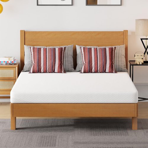FDW 5-Inch Gel Memory Foam Mattress - Medium Firm | Pressure Relief & Cooling | White Bed in a Box