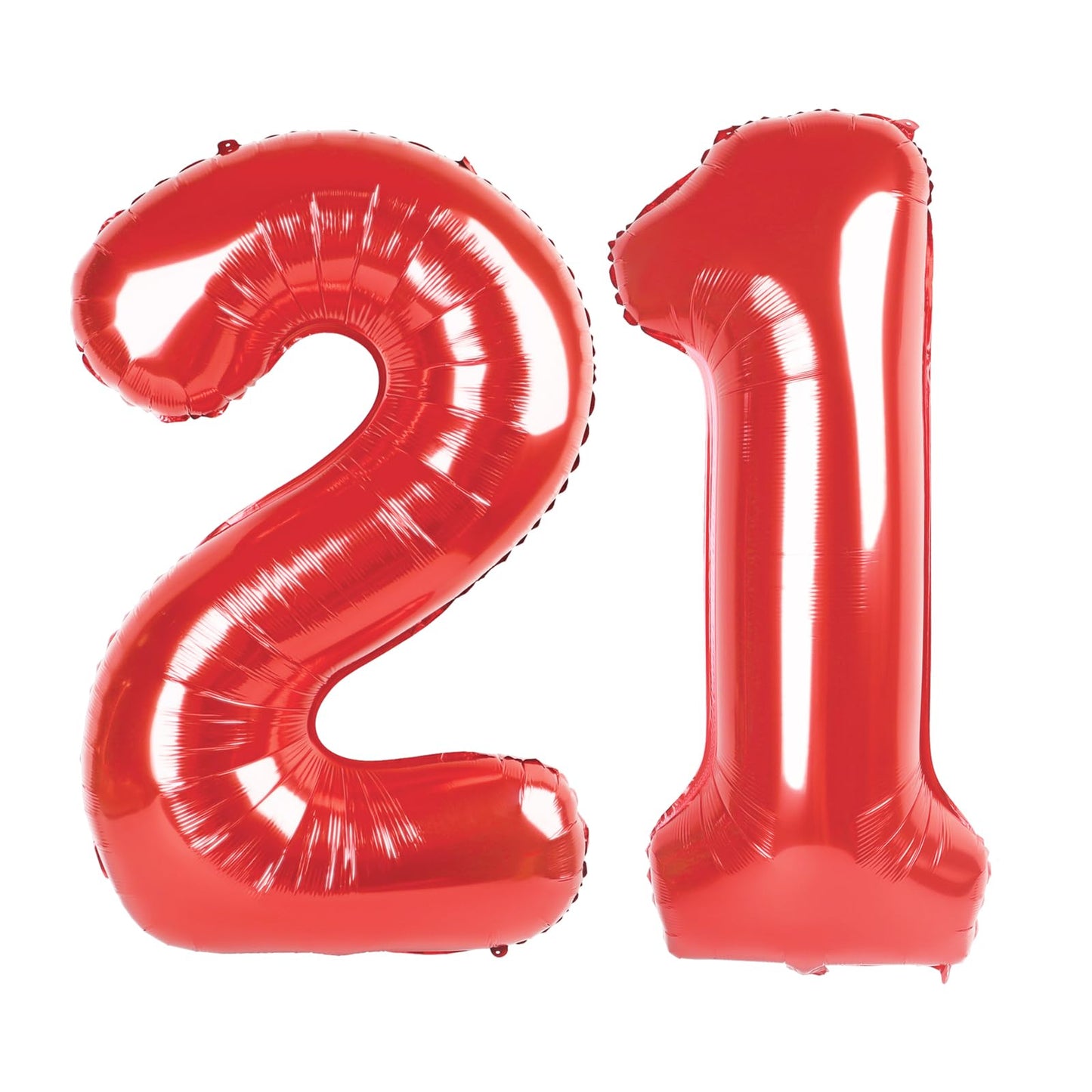 Red Number 21 Balloon 40 inch, 21 Number Balloons, 21th Red Birthday Decorations, 21 Year Old Girls Boys Party Supplies