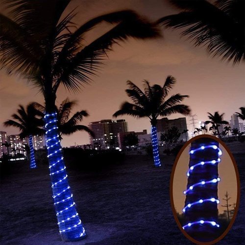 200ft LED Rope Lights Outdoor, 1440 LED Flexible Tube Lights with 8 Modes, Waterproof LED Rope Lighting for Outside, Garden, Patio, Bedroom, Party, Pool, Fences, Indoor Outdoor Decoration (Blue)
