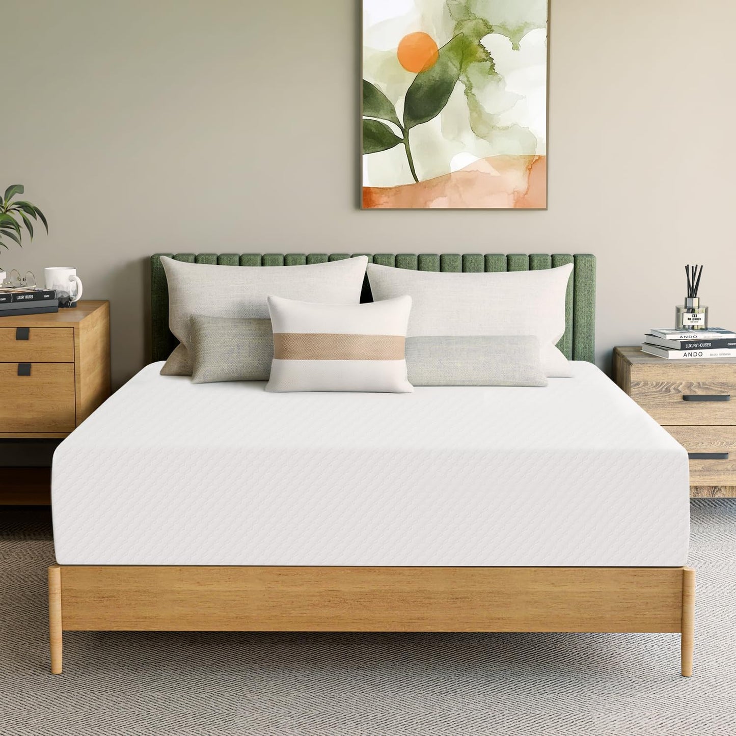Neo Sleep 12 Inch Full Cooling Gel Memory Foam Mattress - Medium Firm, Pressure Relieving, CertiPUR-US Certified (Full Size)