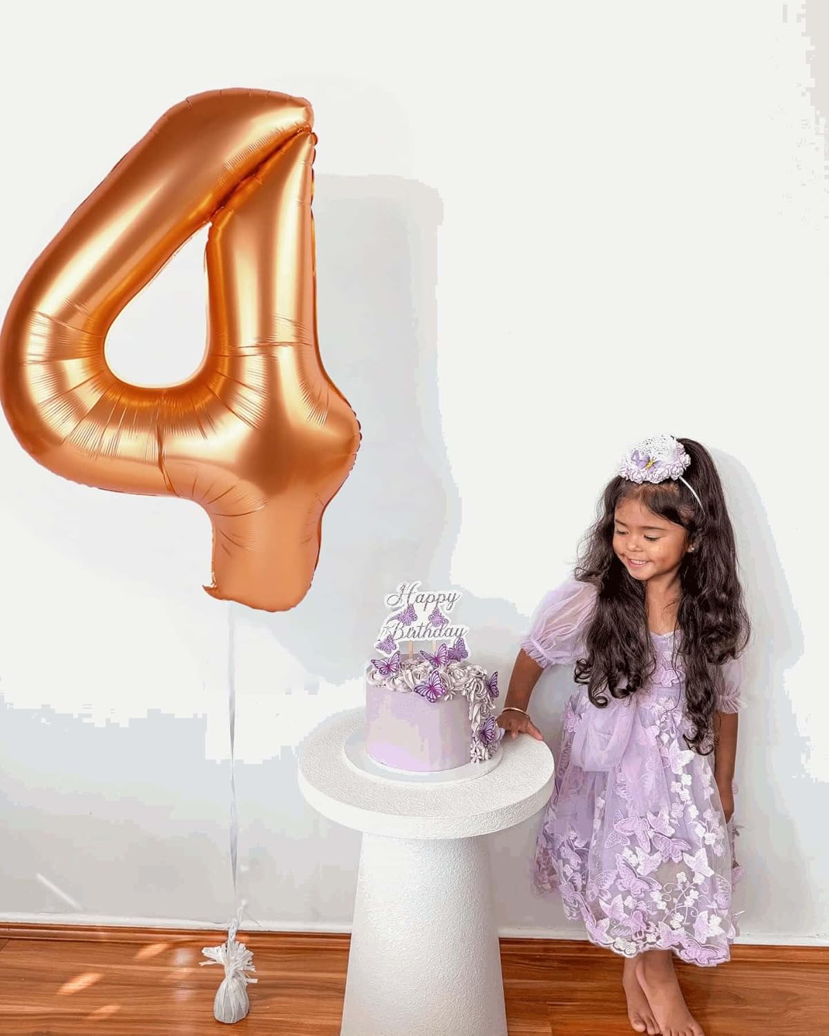 Orange Number 7 Balloon - 40 Inch Giant Foil Balloon for 7th Birthday Party Decorations