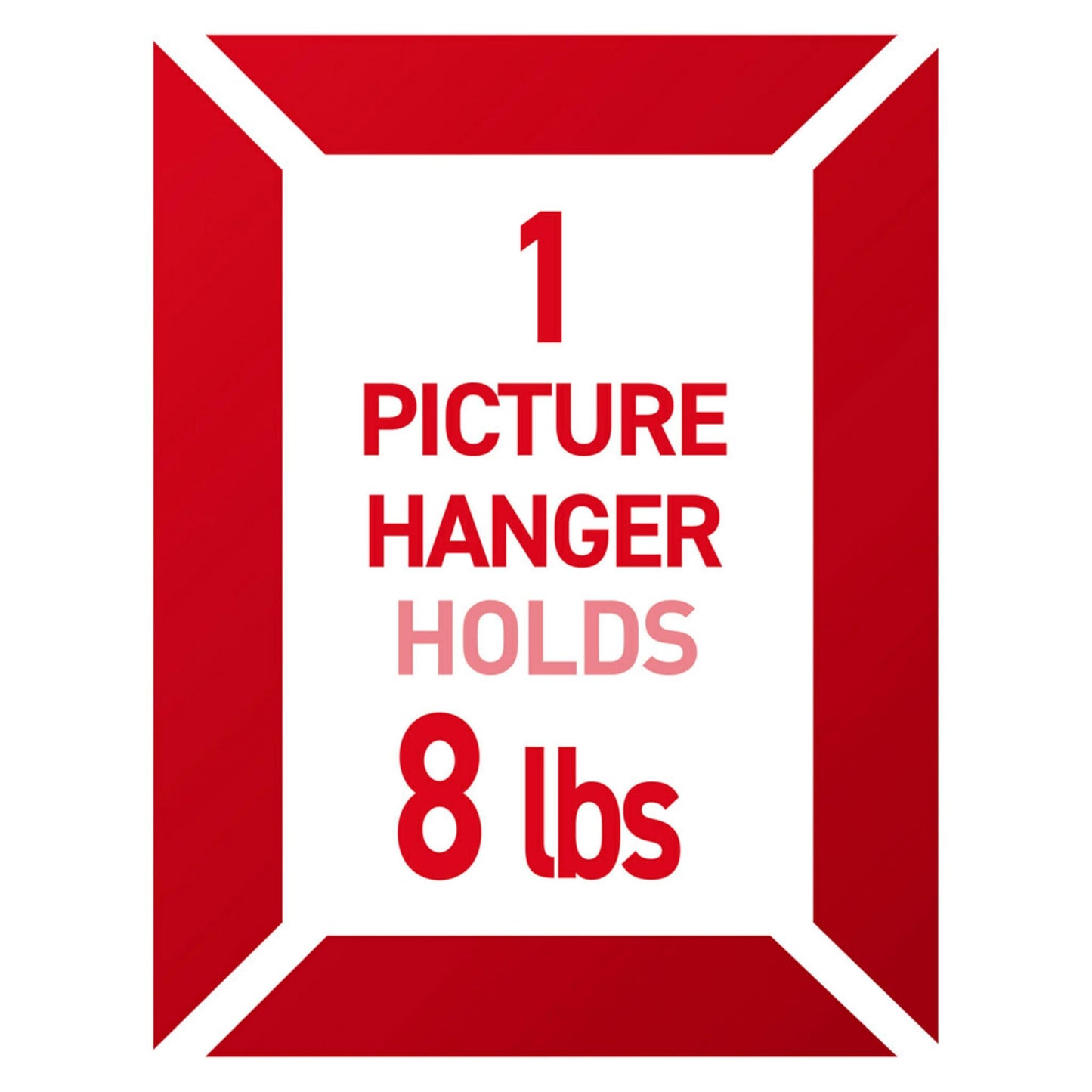 Command 8 lb Jumbo Universal Picture Hanger, 3 Frame Hangers and 8 Command Strips for Sawtooth, D-Ring, Wire, Keyhole and Other Frames, Damage-Free Hanging for Home Decor