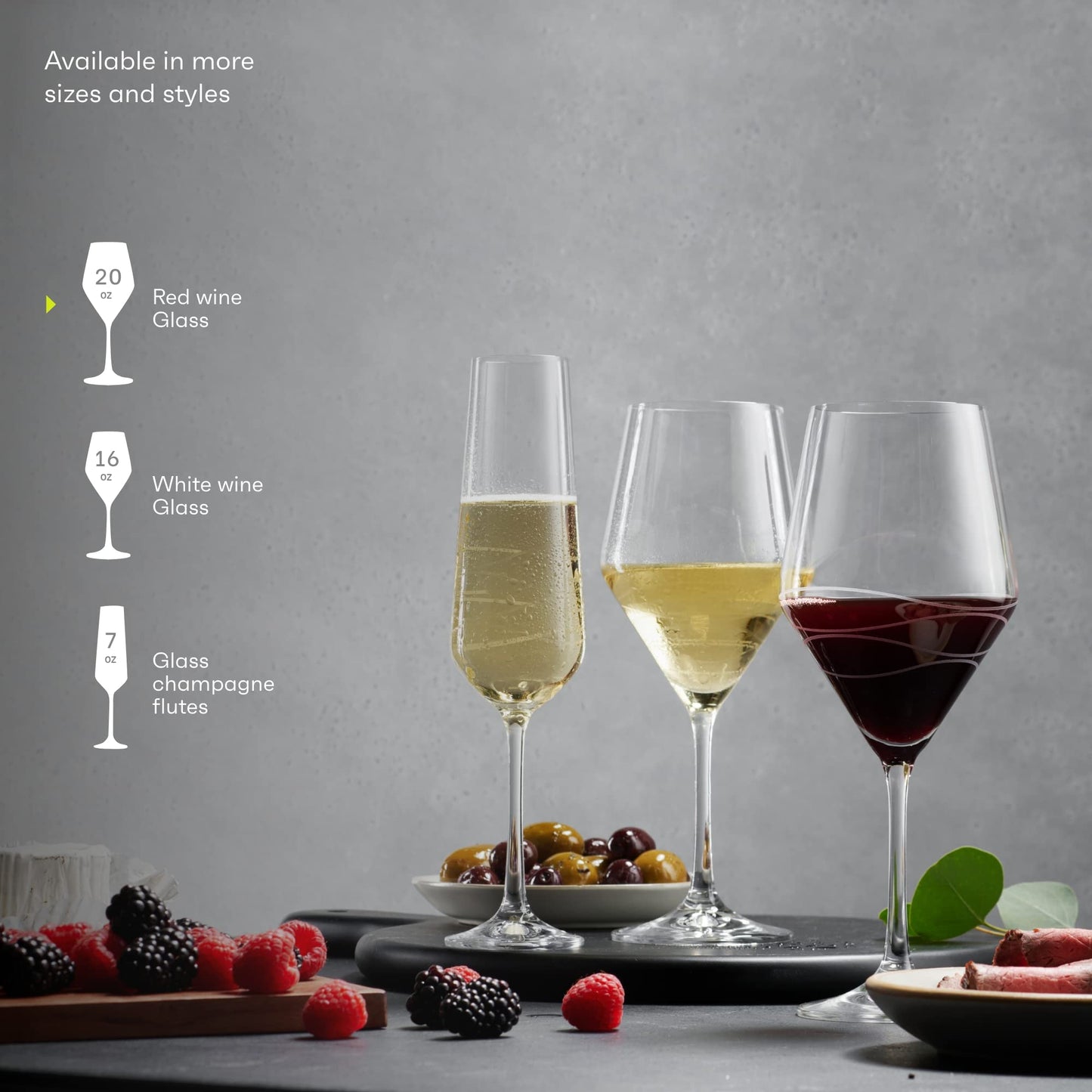 MITBAK Red Wine Glasses Set Of 4 | Chic Long Stem 20 Ounce Wine Glass Set Made From Crystal Clear Glass | Great Wine Gift For Wedding, Anniversary, Christmas, Birthday | Made In Europe
