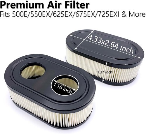 Briggs & Stratton 593260 Air Filter Replacement - High Performance 2PCS for 500E, 550EX, 625EX, 675EXI, 725EXI Engines