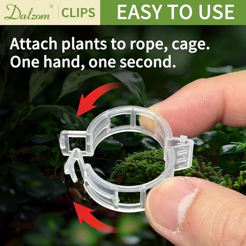 Dalzom® Tomato Clips - 300 Pcs Plastic Trellis Support for Healthy Vegetable Growth | Ideal for Vines