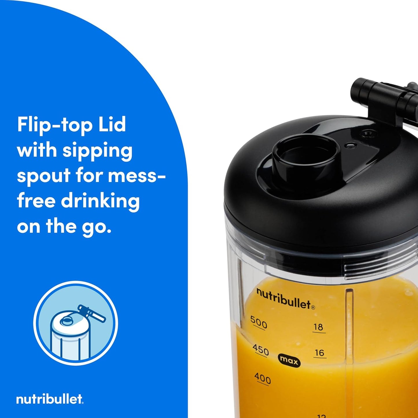 Nutribullet Flex Portable Blender - Compact Design for Smoothies | Gunmetal Gray