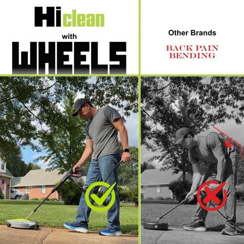 Hiclean 12" Electric Pressure Washer Surface Cleaner - 3200 PSI Max | Ideal for Concrete, Patios & Driveways