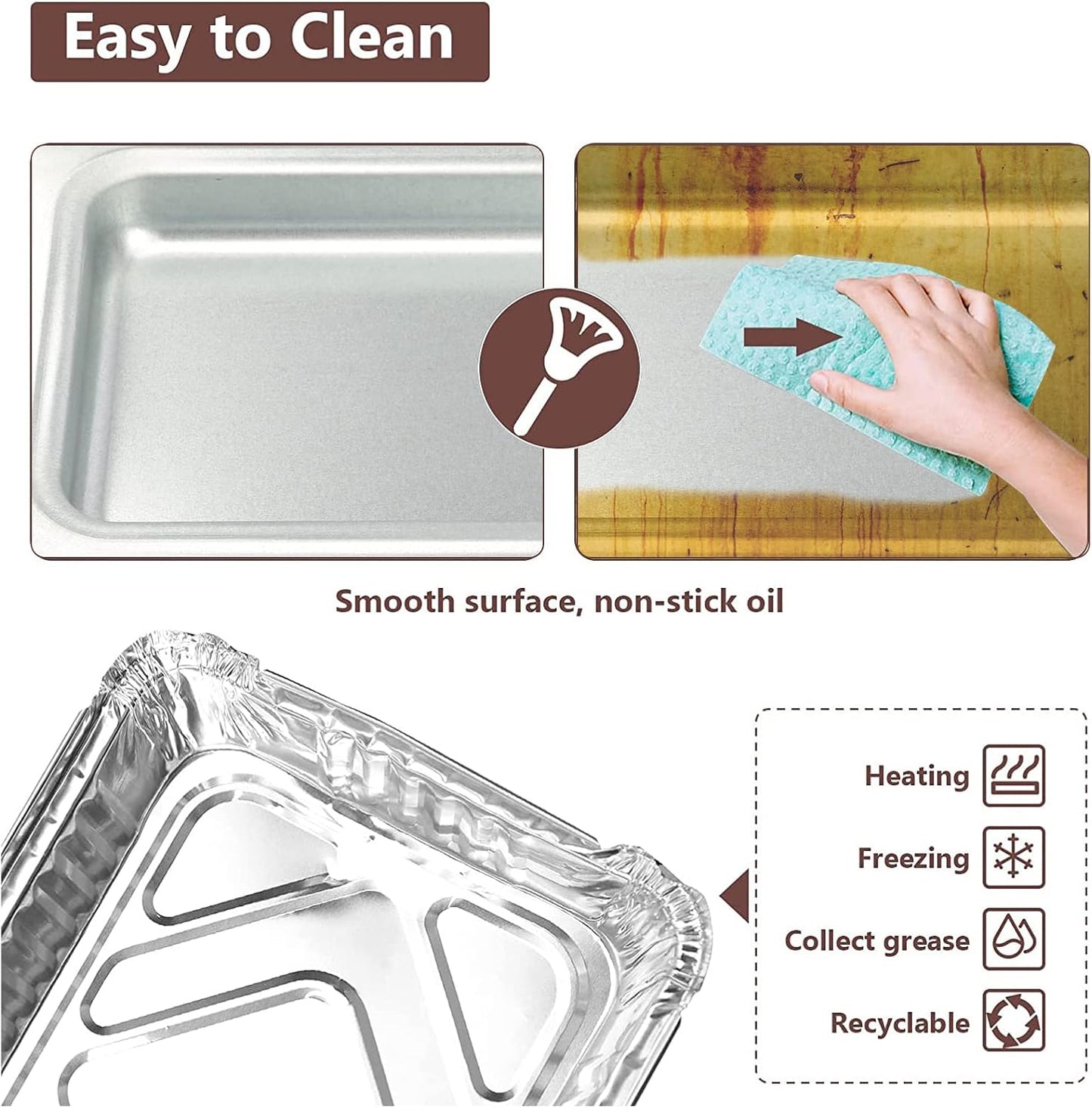 Uniflasy Catch Pan for Weber Spirit & Genesis Grills - Replacement Drip Tray with Aluminum Liner