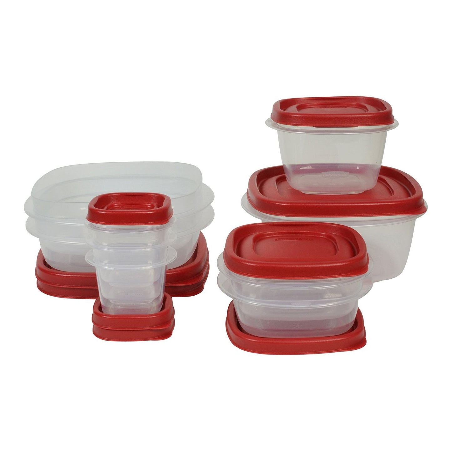 Rubbermaid Easy Find Lids Food Storage Containers, Racer Red, 18-Piece Set 1783145