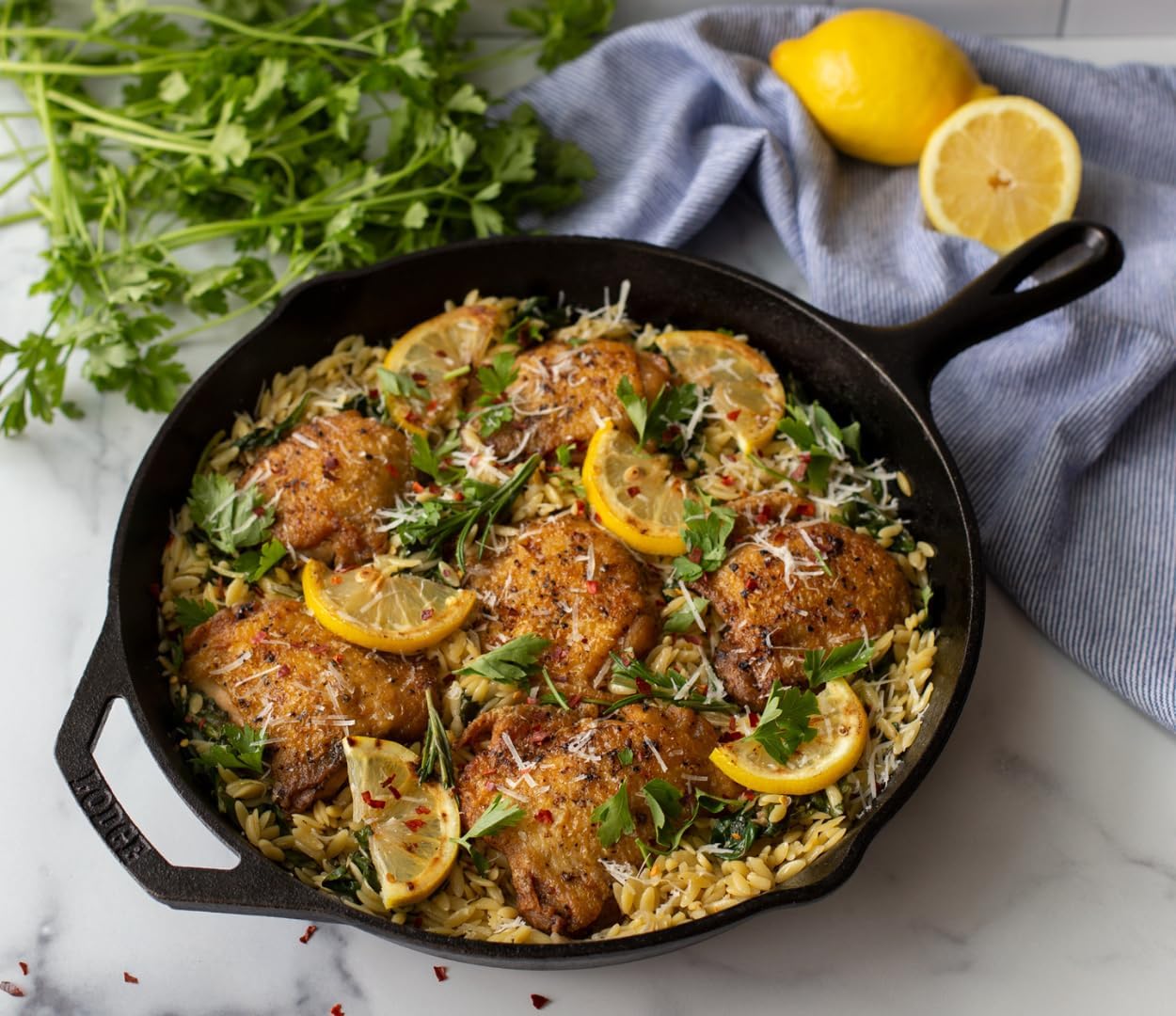 Lodge Cast Iron Set - Pre-Seasoned Cookware with Skillets, Griddle & Dutch Oven - 5-Piece PFAS-Free Set